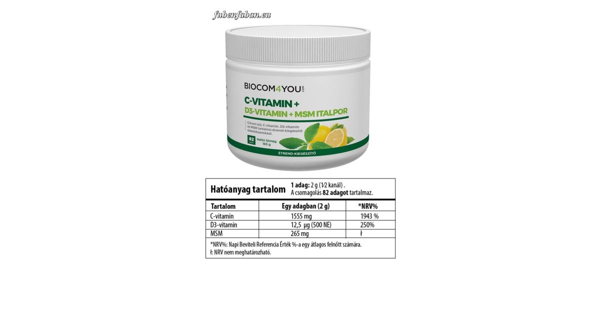 CVitamin + D3Vitamin + MSM Italpor