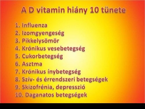 d vitamin hiány magas vérnyomás