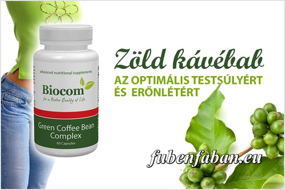 GREEN COFFE BEAN biocom - ZÖLD KÁVÉBAB - almaecettel
